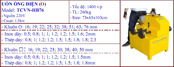 may uon ong TCVN HB76B gia re